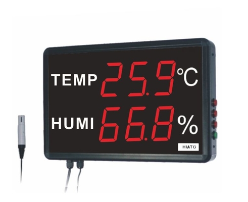 Chine Matériel externe d'acrylique en métal d'alarme d'hygromètre de forte stabilité de thermomètre numérique fournisseur