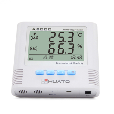 Chine Horloge blanche 135*124*35mm de thermomètre d'hygromètre de lecteur d'humidité de Digital de couleur fournisseur