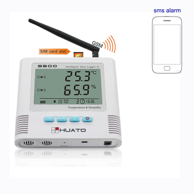 Chine Capteur de température de GSM d'alarme de SMS, affichage d'affichage à cristaux liquides d'enregistreur de données de la température de GSM fournisseur