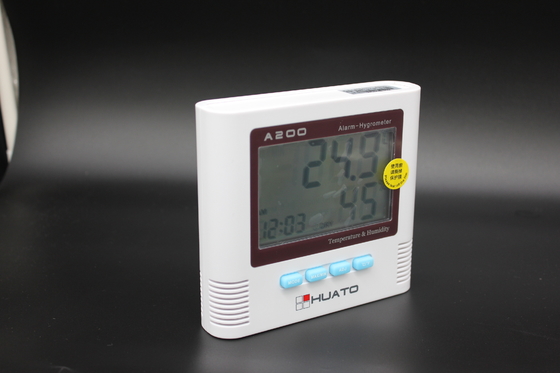 Chine Grands horloge d'hygromètre de thermomètre numérique d'affichage à cristaux liquides/mètre de Humidmeter de la température fonction d'alarme fournisseur