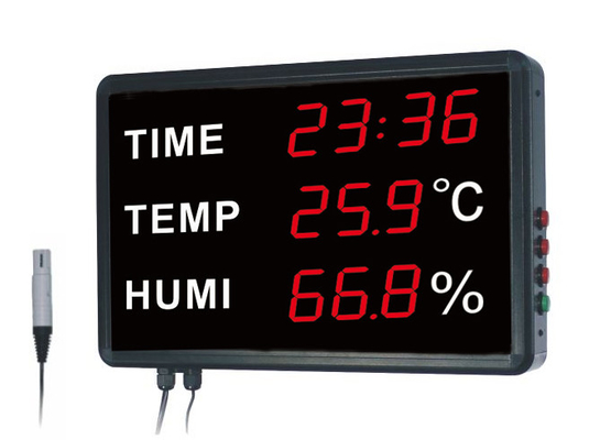 Chine D'humidité thermomètre numérique et hygromètre temps-température simultanément pour l'entrepôt et la pièce fournisseur